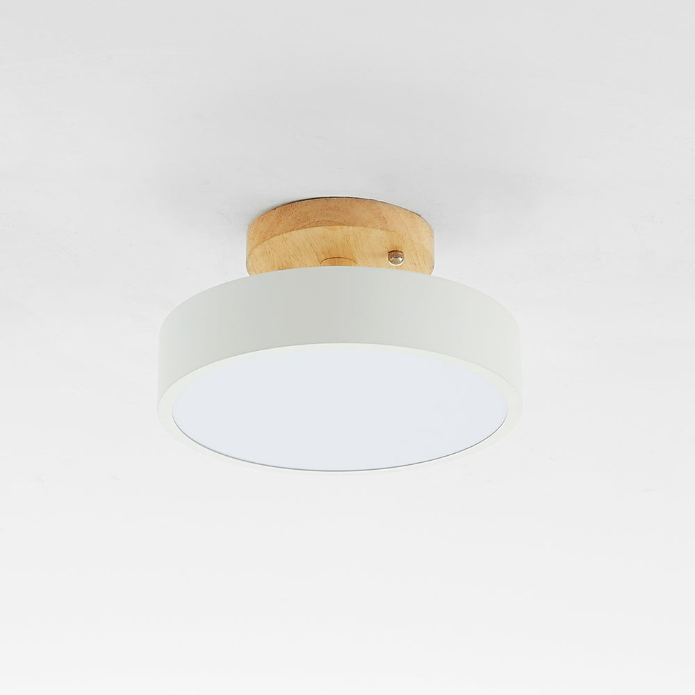 LumiHolz: Modern LED Ceiling Light Made of Wood – Dimmable Design Light for Office & Living Space