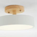 LumiHolz: Modern LED Ceiling Light Made of Wood – Dimmable Design Light for Office & Living Space