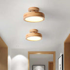 LumiHolz: Modern LED Ceiling Light Made of Wood – Dimmable Design Light for Office & Living Space