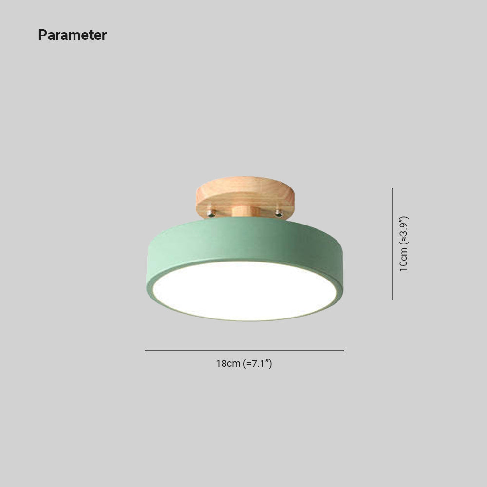 LumiHolz: Modern LED Ceiling Light Made of Wood – Dimmable Design Light for Office & Living Space