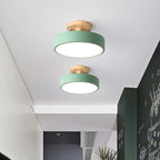 LumiHolz: Modern LED Ceiling Light Made of Wood – Dimmable Design Light for Office & Living Space