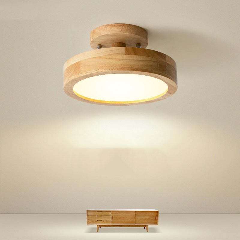 LumiHolz: Modern LED Ceiling Light Made of Wood – Dimmable Design Light for Office & Living Space