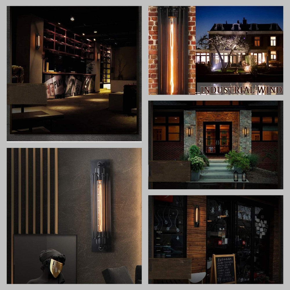 LumiIron: Timeless LED Wall Light Made of Metal with Romantic Light Display & Retro Charm – for Hallway & Guest Room