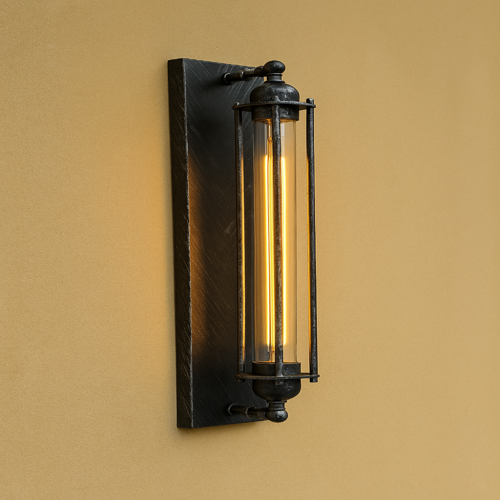 LumiIron: Timeless LED Wall Light Made of Metal with Romantic Light Display & Retro Charm – for Hallway & Guest Room