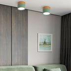 LumiKnot: Wooden Ceiling Light in Japandi Style – Modern LED Surface-Mounted Lamp for Living Room & Hallway