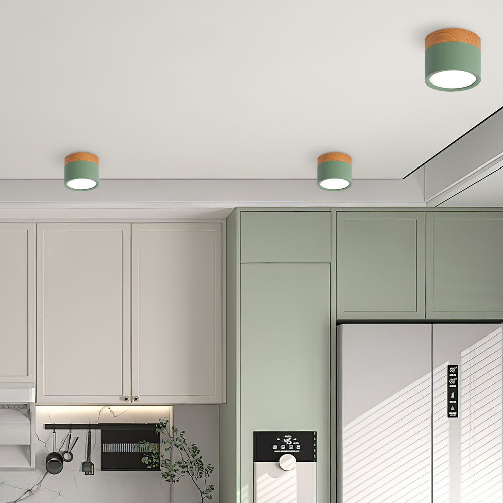 LumiKnot: Wooden Ceiling Light in Japandi Style – Modern LED Surface-Mounted Lamp for Living Room & Hallway