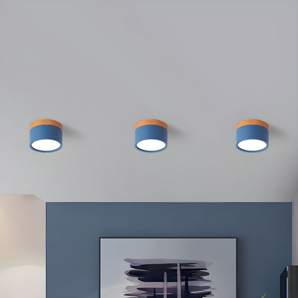 LumiKnot: Wooden Ceiling Light in Japandi Style – Modern LED Surface-Mounted Lamp for Living Room & Hallway
