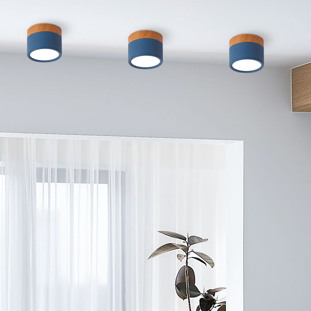 LumiKnot: Wooden Ceiling Light in Japandi Style – Modern LED Surface-Mounted Lamp for Living Room & Hallway