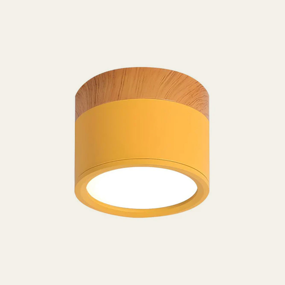 LumiKnot: Wooden Ceiling Light in Japandi Style – Modern LED Surface-Mounted Lamp for Living Room & Hallway