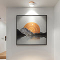 LumiKnot: Wooden Ceiling Light in Japandi Style – Modern LED Surface-Mounted Lamp for Living Room & Hallway