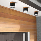 LumiKnot: Wooden Ceiling Light in Japandi Style – Modern LED Surface-Mounted Lamp for Living Room & Hallway
