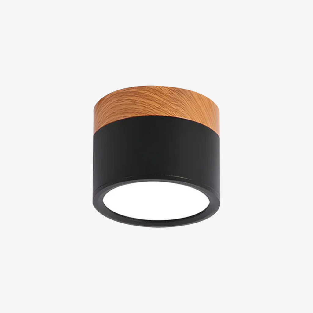 LumiKnot: Wooden Ceiling Light in Japandi Style – Modern LED Surface-Mounted Lamp for Living Room & Hallway