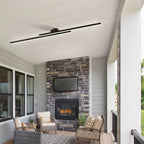 LumiLine: Modern LED Ceiling Light in Elongated Shape with Homogeneous Light Distribution – for Hallways & Interiors