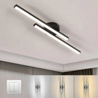 LumiLine: Modern LED Ceiling Light in Elongated Shape with Homogeneous Light Distribution – for Hallways & Interiors