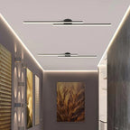 LumiLine: Modern LED Ceiling Light in Elongated Shape with Homogeneous Light Distribution – for Hallways & Interiors