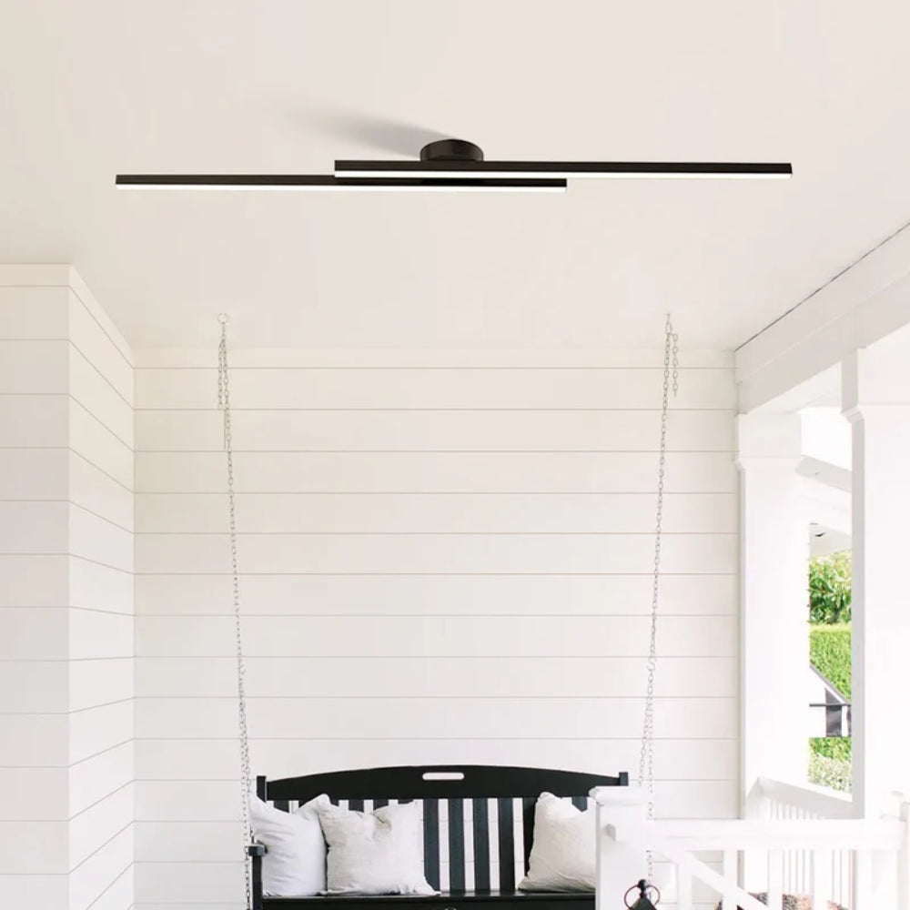 LumiLine: Modern LED Ceiling Light in Elongated Shape with Homogeneous Light Distribution – for Hallways & Interiors
