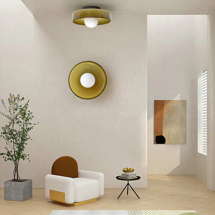 LumiPearl: Glass Wall Light & Ceiling Light – Modern Design Lamp in Retro Style