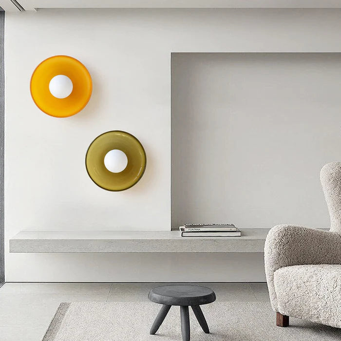 LumiPearl: Glass Wall Light & Ceiling Light – Modern Design Lamp in Retro Style
