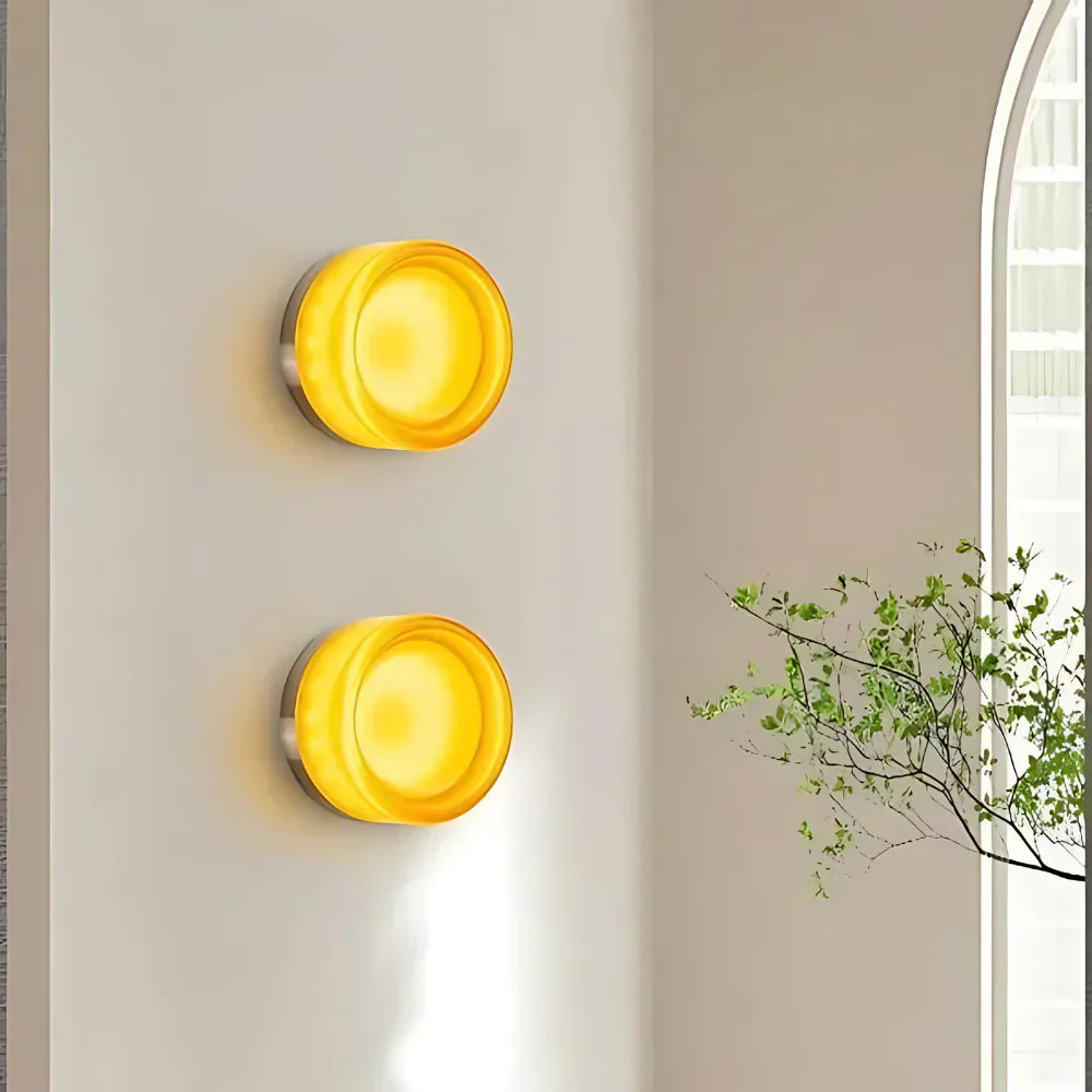 LumiRond: Modern LED Wall Light in Round Design – Minimalist Wall Lamp for Living Room & Bedroom