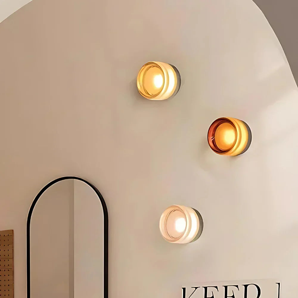 LumiRond: Modern LED Wall Light in Round Design – Minimalist Wall Lamp for Living Room & Bedroom