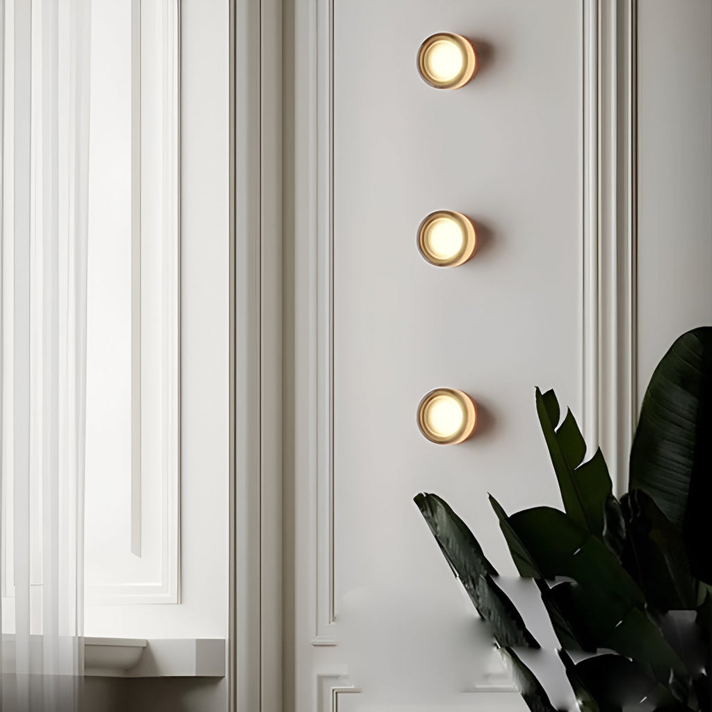 LumiRond: Modern LED Wall Light in Round Design – Minimalist Wall Lamp for Living Room & Bedroom