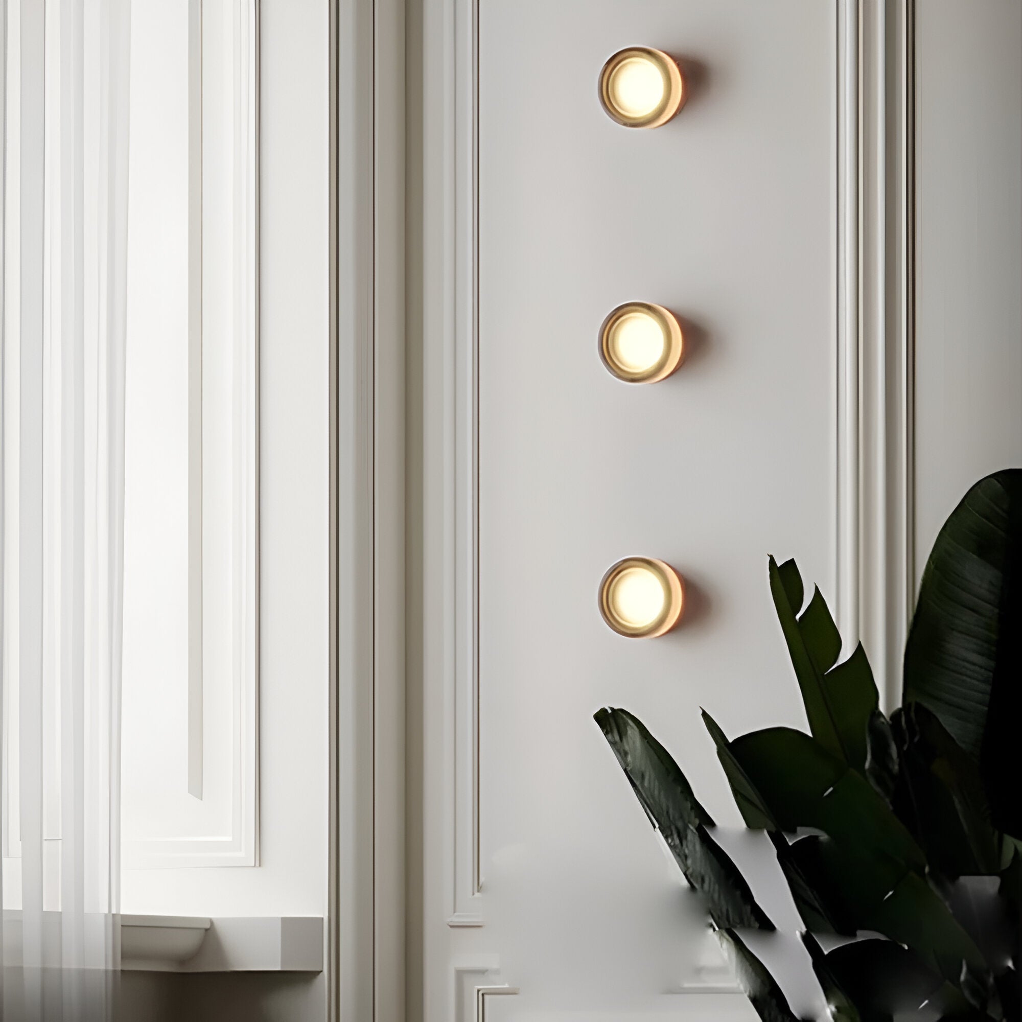 LumiRond: Modern LED Wall Light in Round Design – Minimalist Wall Lamp for Living Room & Bedroom