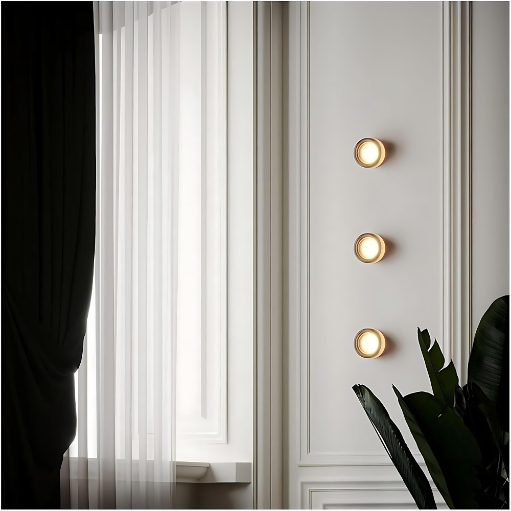 LumiRond: Modern LED Wall Light in Round Design – Minimalist Wall Lamp for Living Room & Bedroom