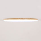 LumiSchale: Modern LED Ceiling Light Wood & Acrylic – Dimmable for Living Room & Bedroom