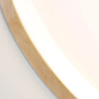 LumiSchale: Modern LED Ceiling Light Wood & Acrylic – Dimmable for Living Room & Bedroom