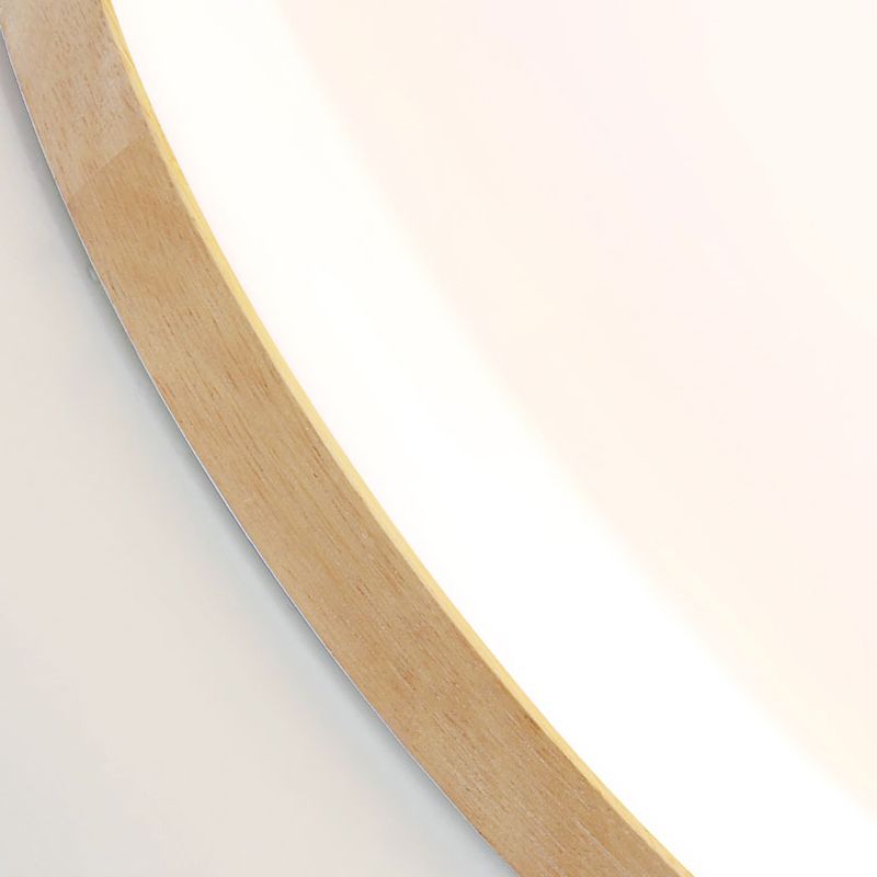 LumiSchale: Modern LED Ceiling Light Wood & Acrylic – Dimmable for Living Room & Bedroom