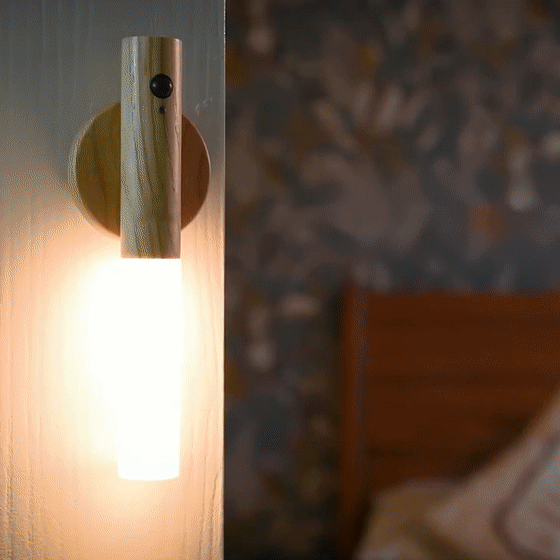 LumiSense: LED Wall Light with Motion Sensor – Rechargeable Night Light & Energy-Saving Illumination