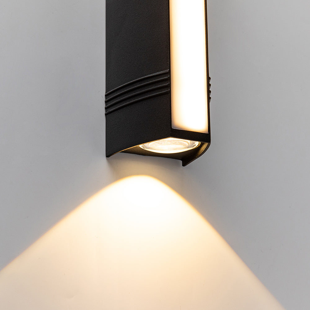 LumiStrahl: Ultra-bright & weatherproof LED outdoor wall light – modern wall lamp for garden & terrace