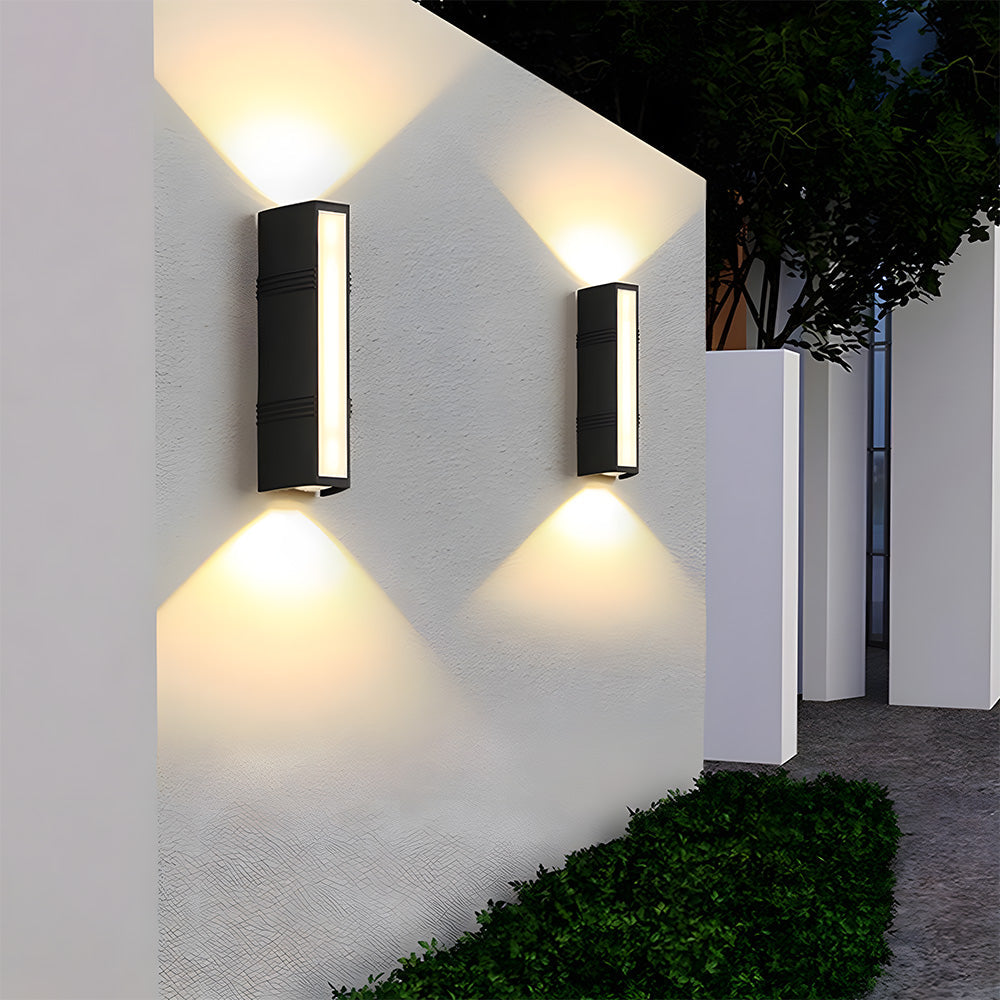 LumiStrahl: Ultra-bright & weatherproof LED outdoor wall light – modern wall lamp for garden & terrace