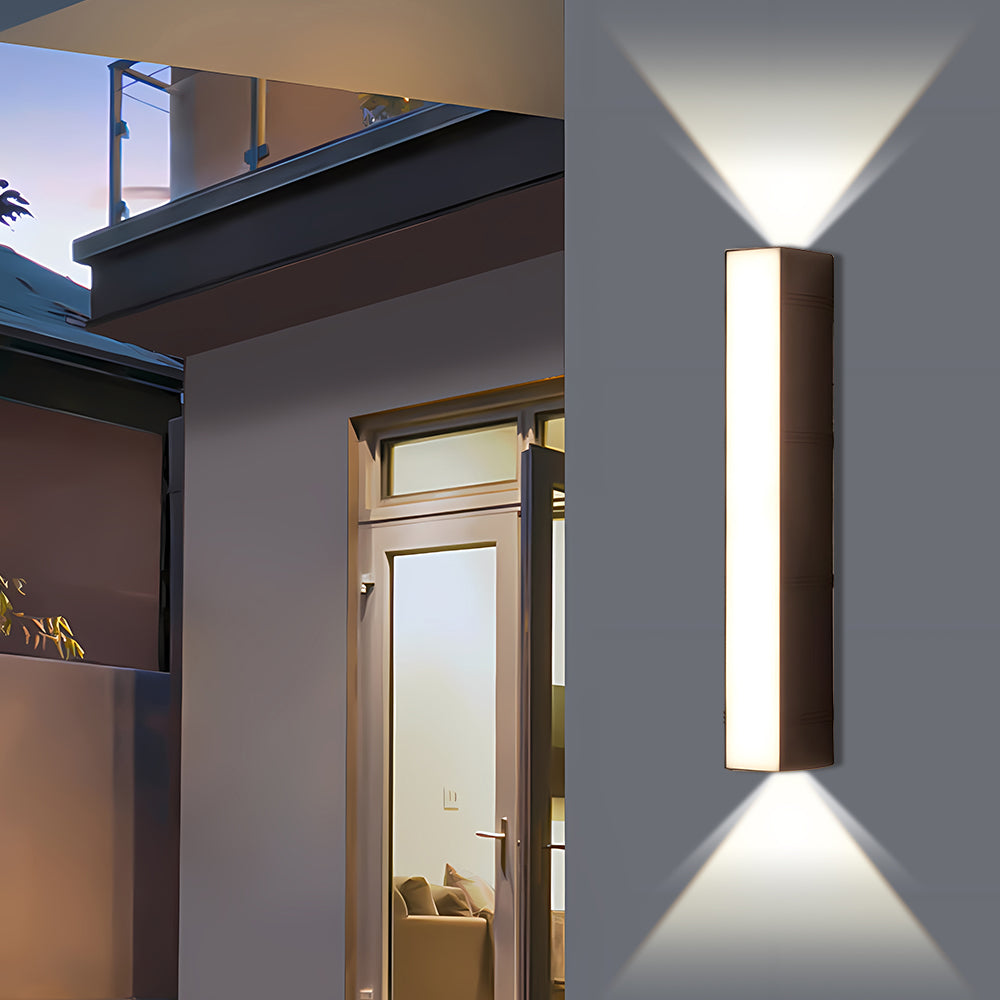 LumiStrahl: Ultra-bright & weatherproof LED outdoor wall light – modern wall lamp for garden & terrace