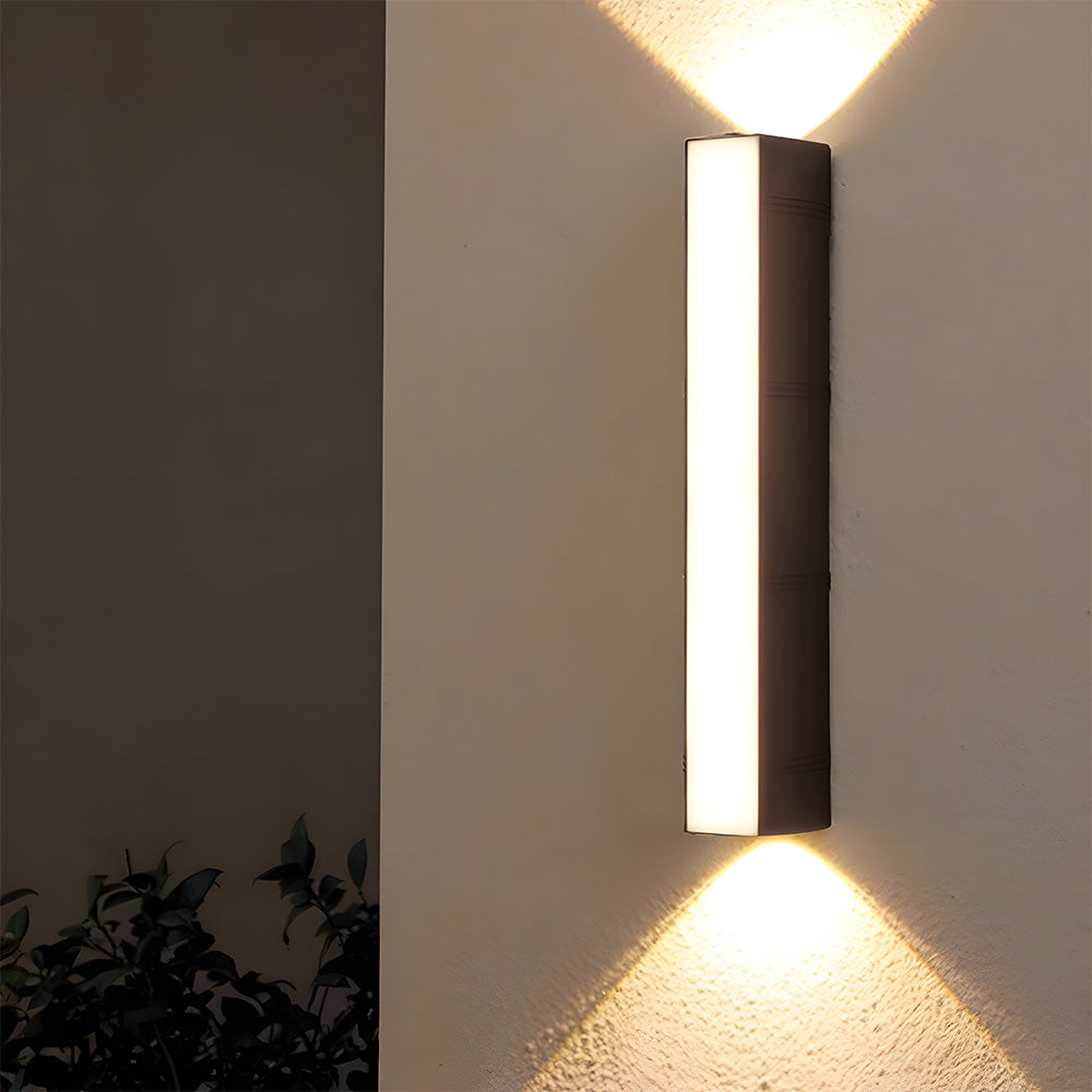 LumiStrahl: Ultra-bright & weatherproof LED outdoor wall light – modern wall lamp for garden & terrace