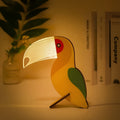 LumiZoo: Wooden Children's Table Lamp with LED Night Light & Cute Animal Design – for Children's Rooms & Nursery