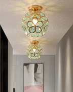 LuminaFiore: Modern LED Ceiling Light with Acrylic Flower Shape & Warm Ambient Light – for Hallway & Bedroom