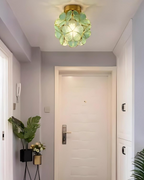 LuminaFiore: Modern LED Ceiling Light with Acrylic Flower Shape & Warm Ambient Light – for Hallway & Bedroom