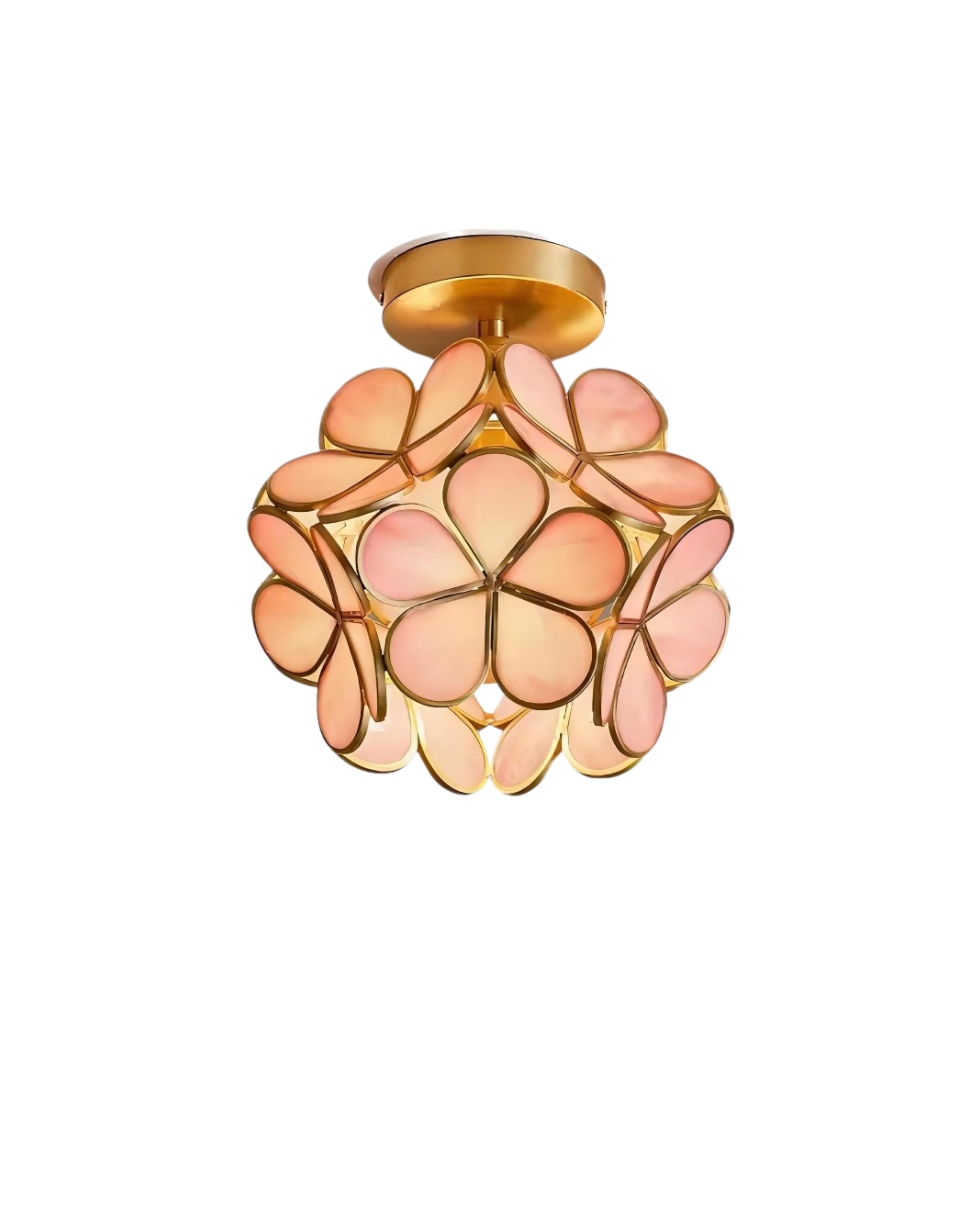 LuminaFiore: Modern LED Ceiling Light with Acrylic Flower Shape & Warm Ambient Light – for Hallway & Bedroom