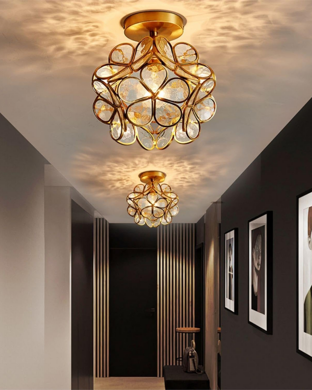 LuminaFiore: Modern LED Ceiling Light with Acrylic Flower Shape & Warm Ambient Light – for Hallway & Bedroom