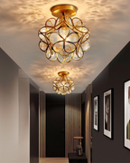 LuminaFiore: Modern LED Ceiling Light with Acrylic Flower Shape & Warm Ambient Light – for Hallway & Bedroom