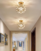 LuminaFiore: Modern LED Ceiling Light with Acrylic Flower Shape & Warm Ambient Light – for Hallway & Bedroom