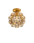 LuminaFiore: Modern LED Ceiling Light with Acrylic Flower Shape & Warm Ambient Light – for Hallway & Bedroom