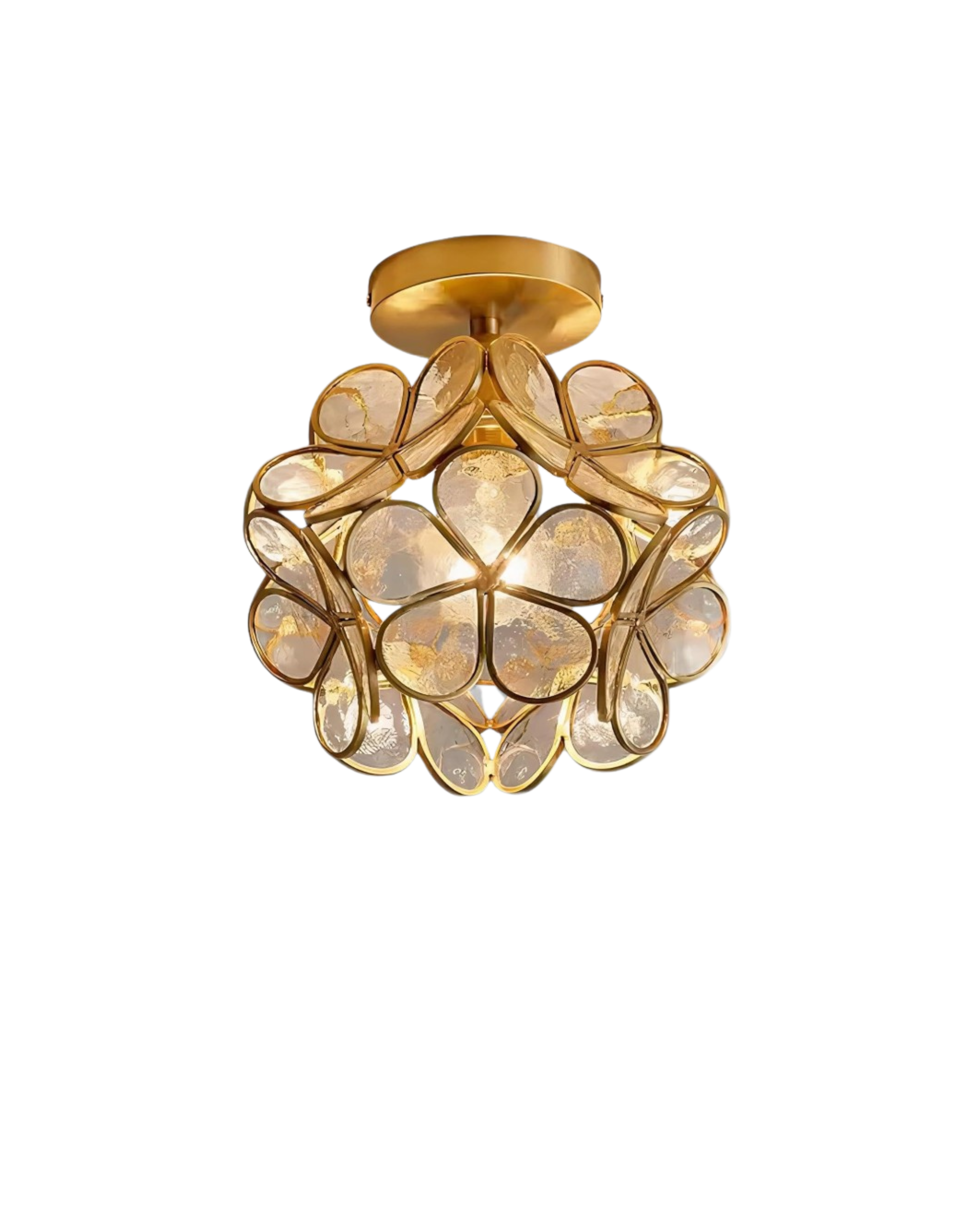 LuminaFiore: Modern LED Ceiling Light with Acrylic Flower Shape & Warm Ambient Light – for Hallway & Bedroom