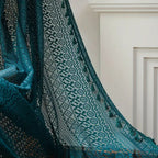 LumineSpitze: Curtains with Crochet Lace & Tassels – Semi-Transparent & Decorative for Living Rooms