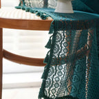 LumineSpitze: Curtains with Crochet Lace & Tassels – Semi-Transparent & Decorative for Living Rooms