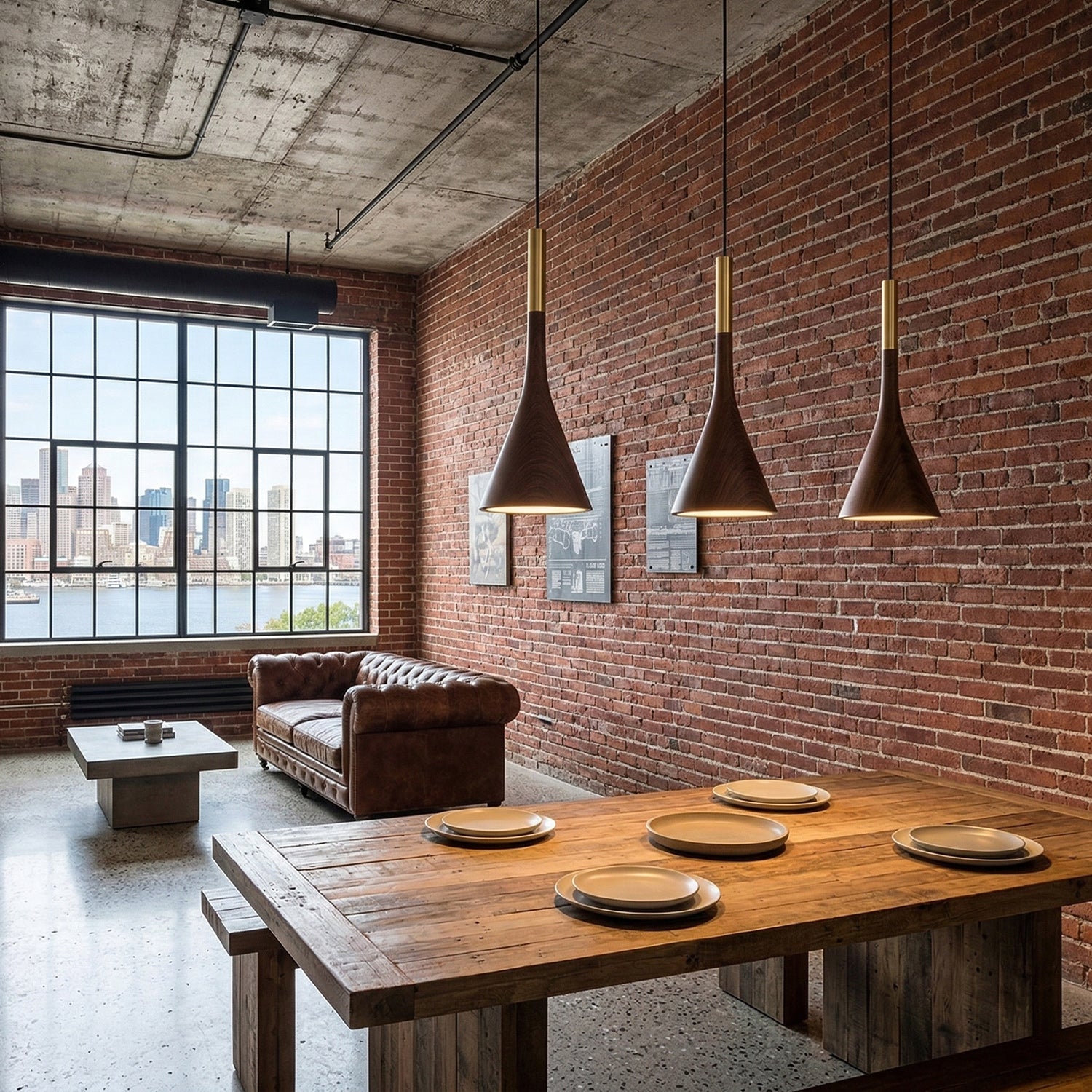 Metal Cylinder Acrylic Diffuser Bell Pendant Light