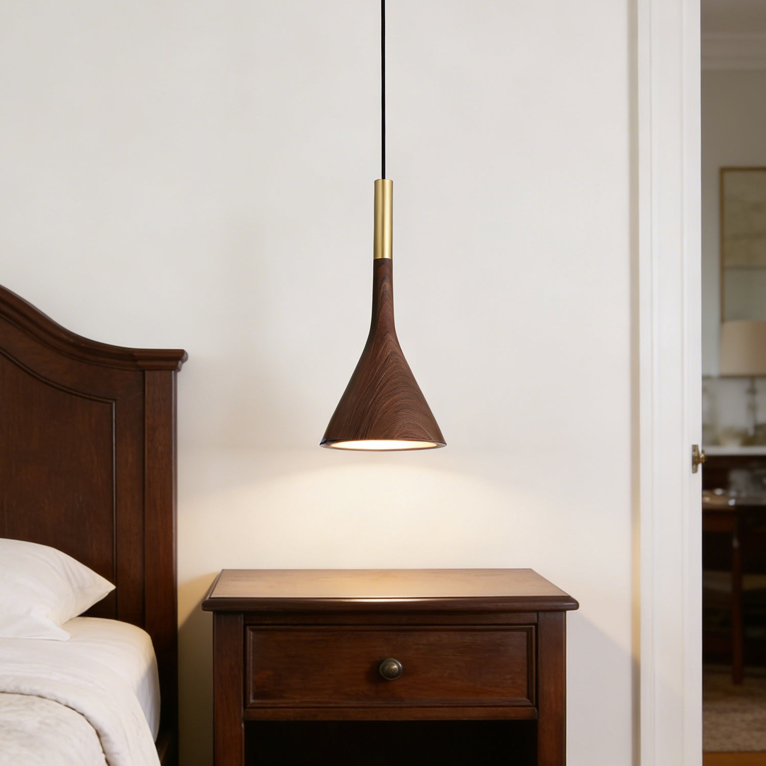 Metal Cylinder Acrylic Diffuser Bell Pendant Light