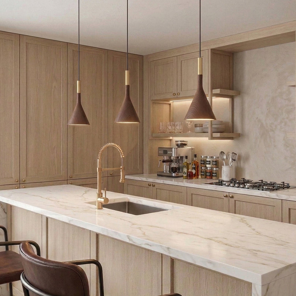 Metal Cylinder Acrylic Diffuser Bell Pendant Light