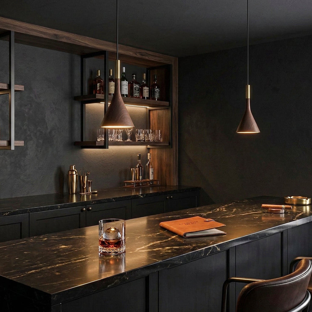 Metal Cylinder Acrylic Diffuser Bell Pendant Light